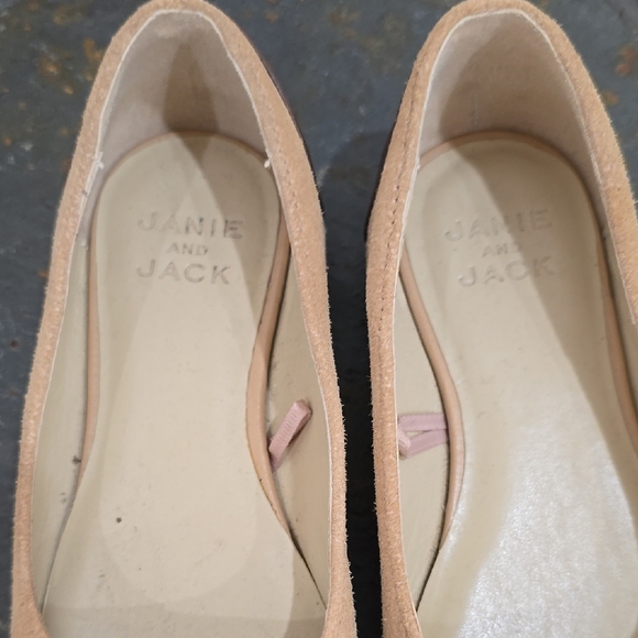 Janie and Jack Tan and Brown Flats - Picture 2 of 11